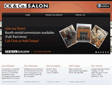 Tablet Screenshot of ckco-salon.com